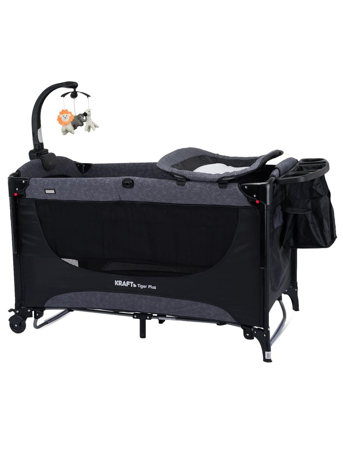 Kraft Tiger Plus Anne Yanı Oyun Parkı 70x120 cm - Siyah