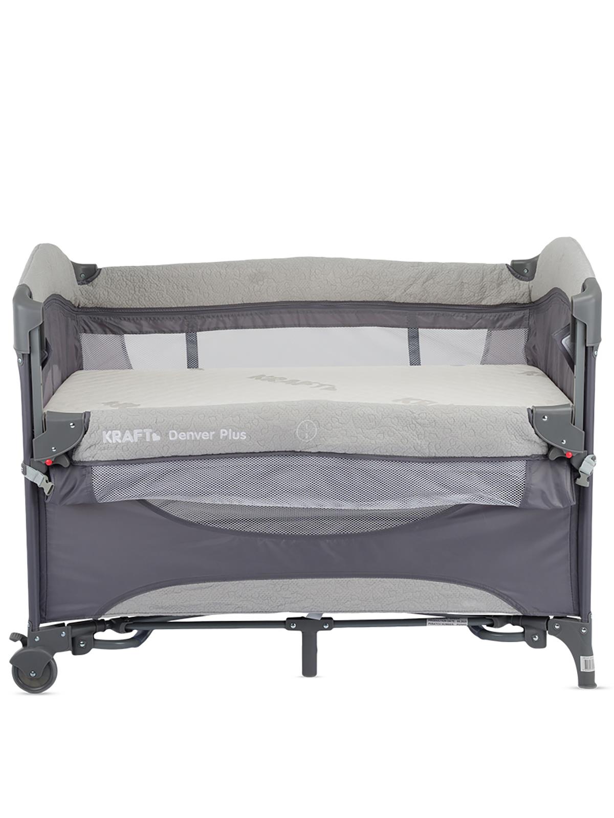 Kraft Denver Plus Anne Yanı Oyun Parkı 63x105 cm - Gri
