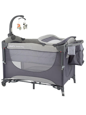 Kraft Denver Plus Anne Yanı Oyun Parkı 63x105 cm - Gri
