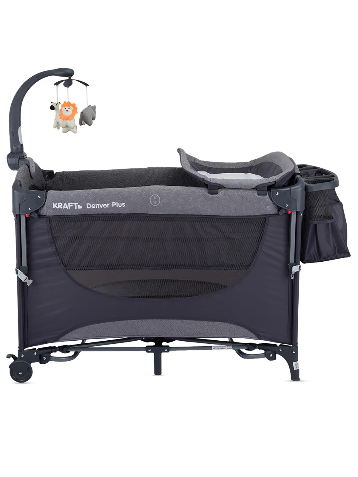 Kraft Denver Plus Anne Yanı Oyun Parkı 63x105 cm - Gri