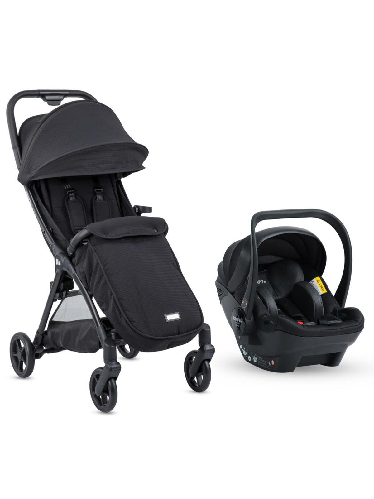 Kraft York Plus Travel Sistem Bebek Arabası - Siyah