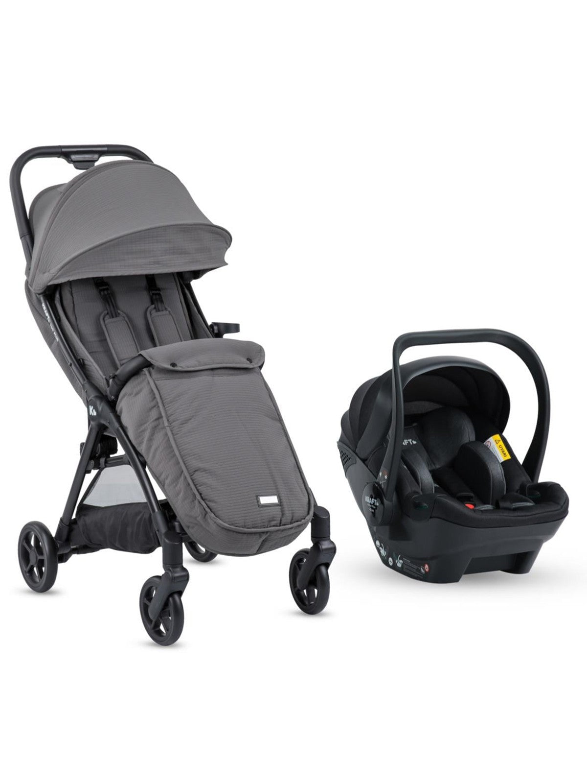 Kraft York Plus Travel Sistem Bebek Arabası - Gri