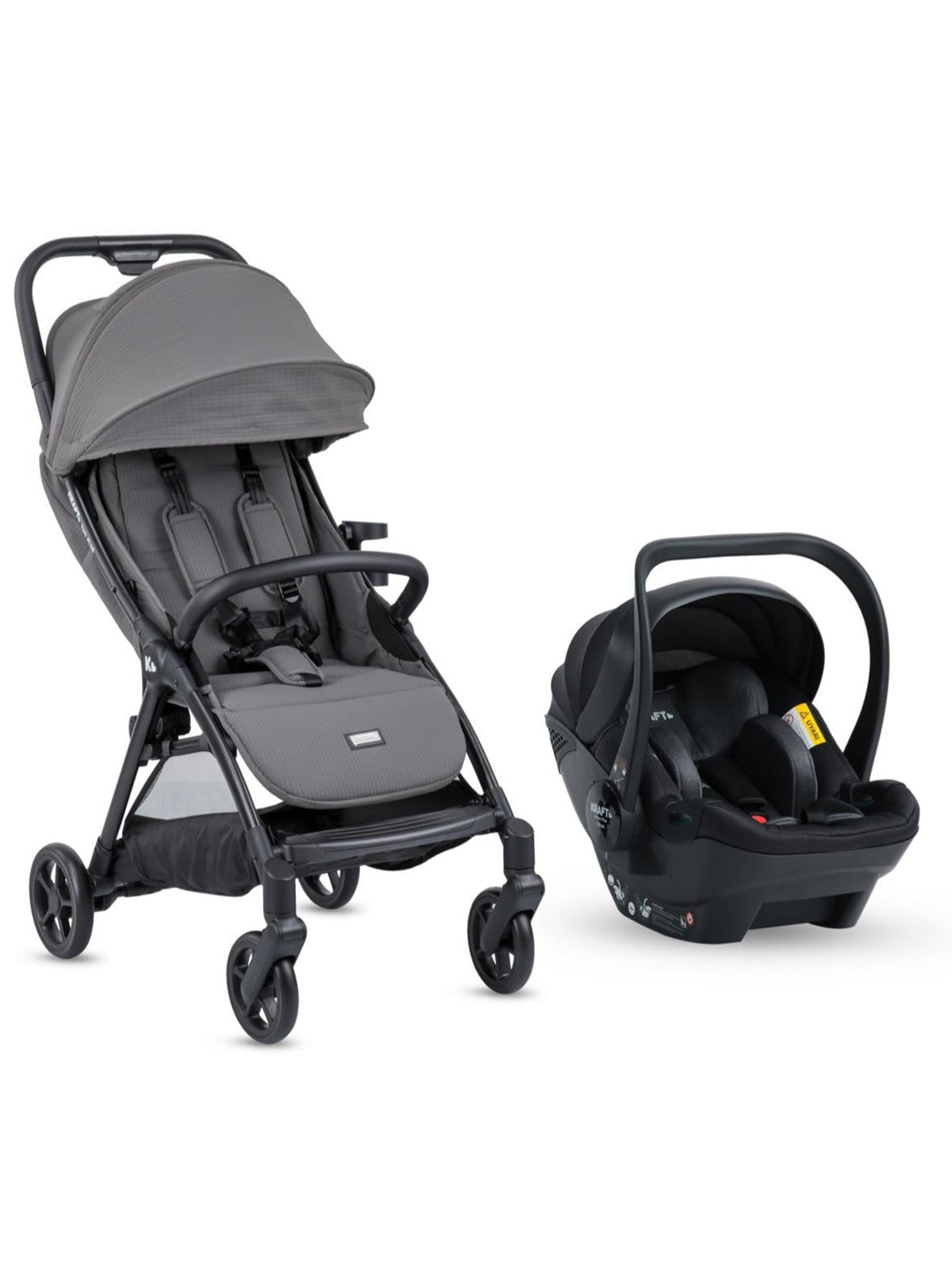 Kraft York Plus Travel Sistem Bebek Arabası - Gri