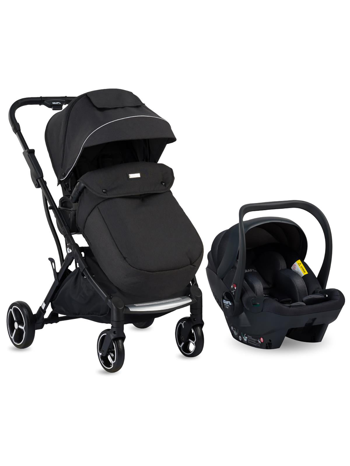 Kraft Juno Travel Sistem Bebek Arabası - Siyah