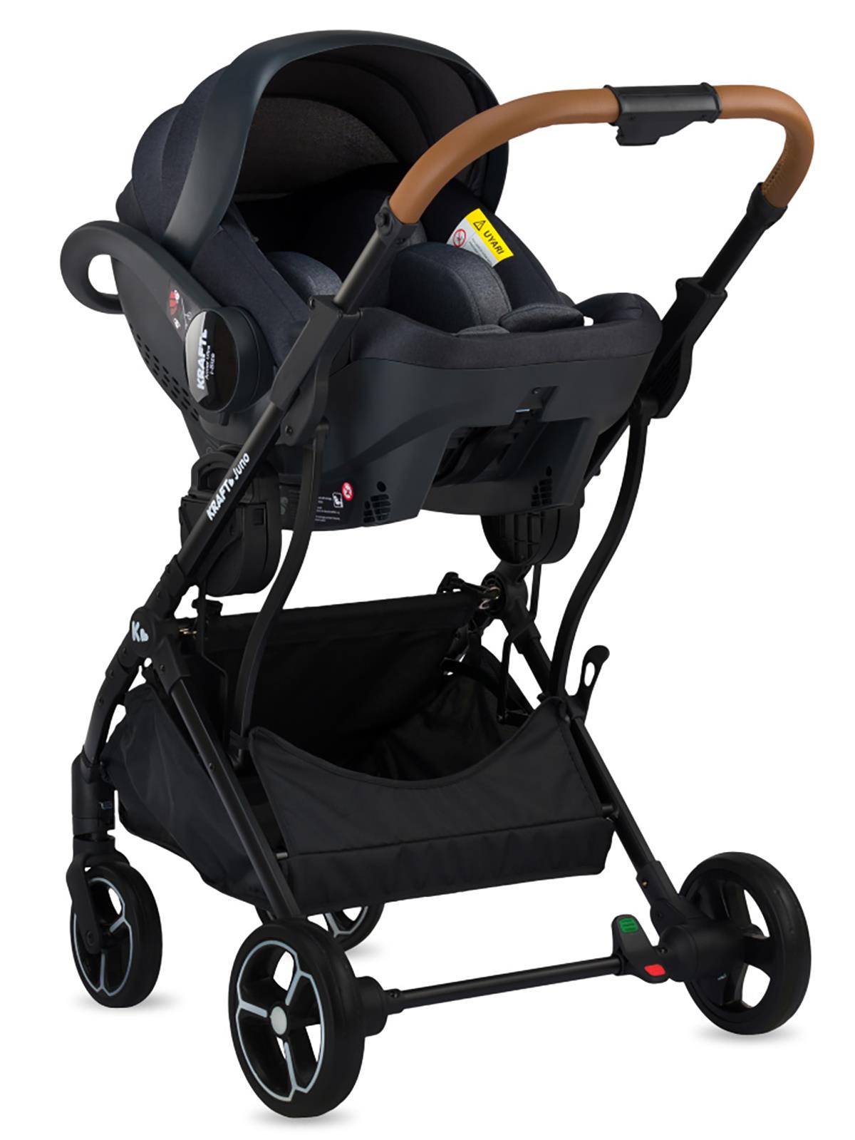 Kraft Juno Travel Sistem Bebek Arabası - Siyah