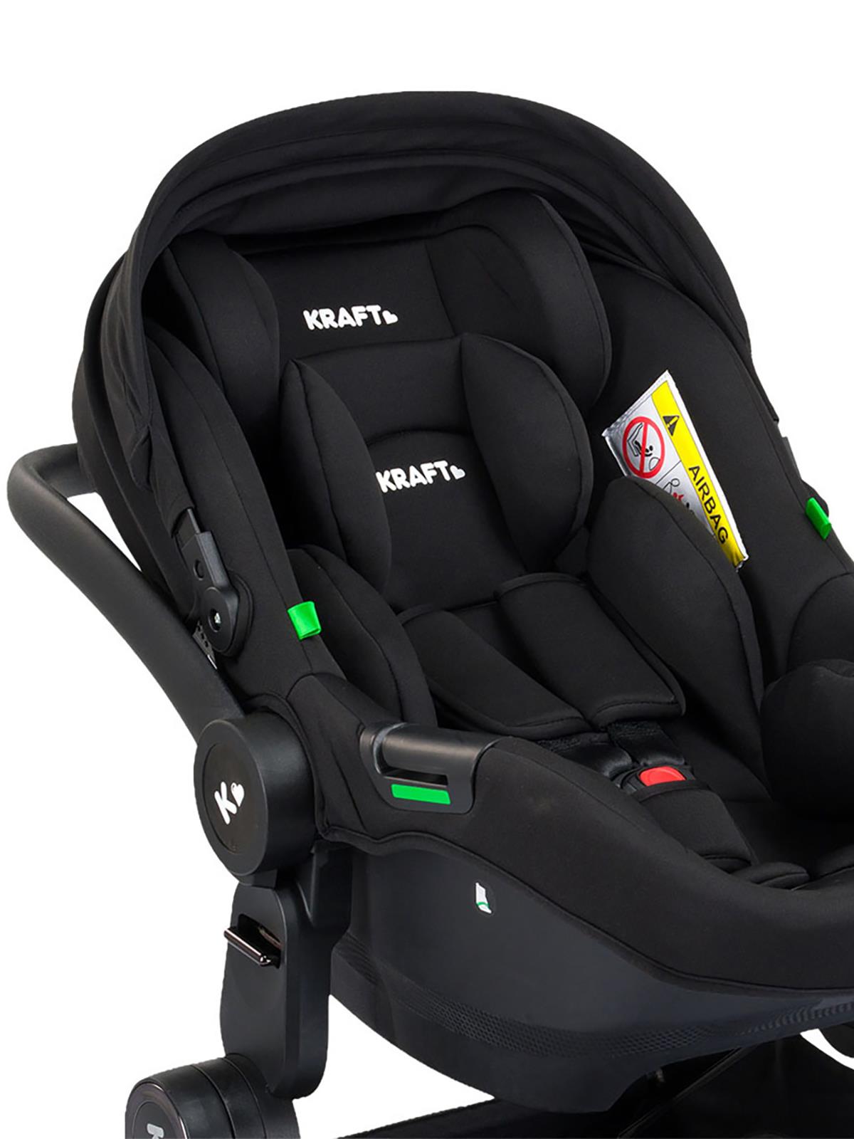 Kraft Alexa Travel Sistem Bebek Arabası - Siyah