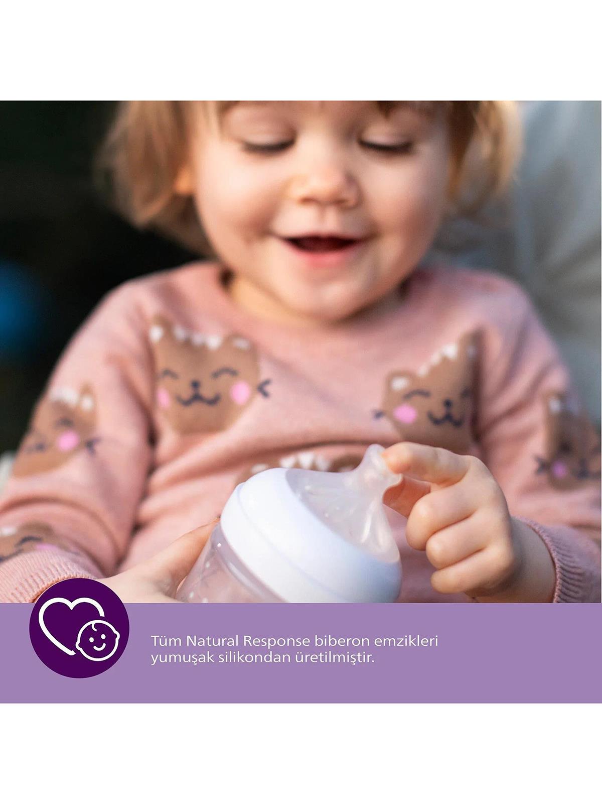 Avent Natural Response 2'li Biberon Emziği4 Numara3+ AyDoğal Tepkili Biberon Emziği