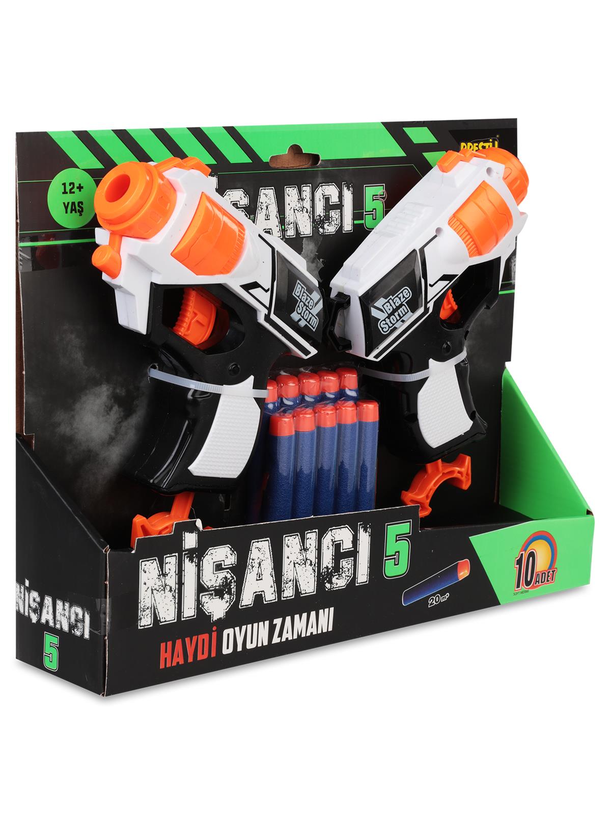 Prestij Oyuncak Nişancı 5 Dartlı Çift Fırlatıcı