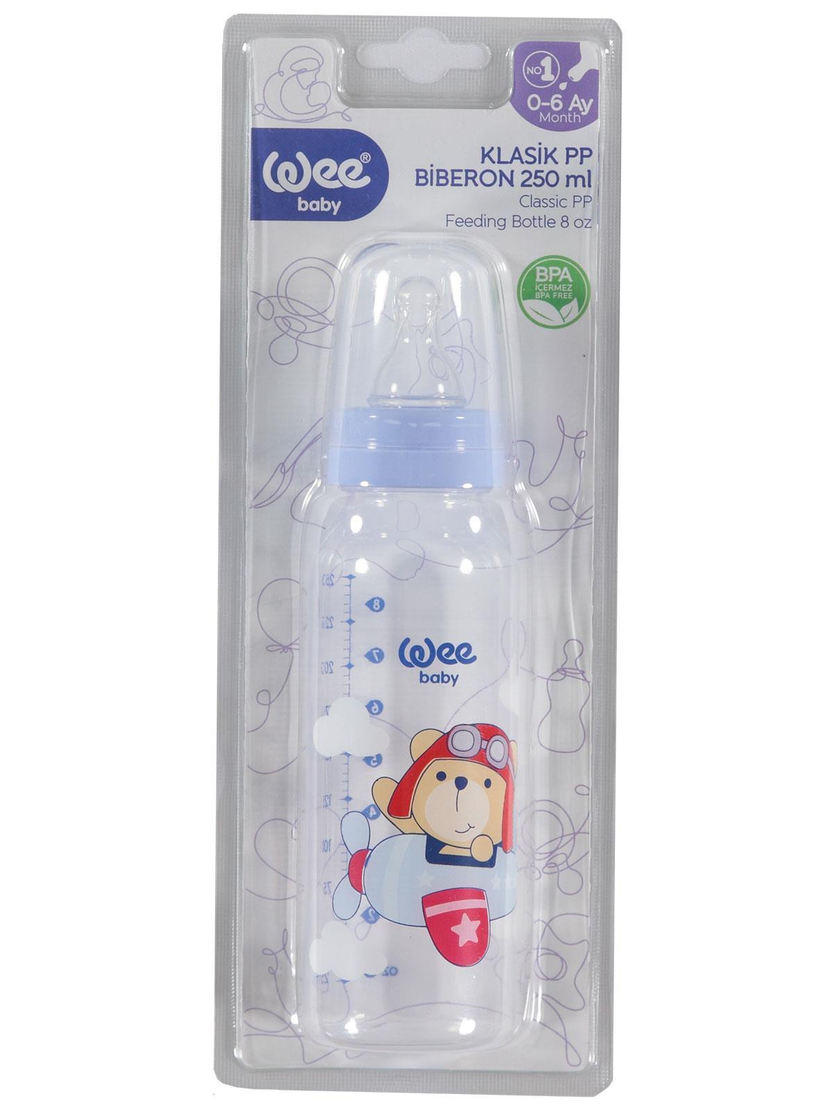 Wee Baby Klasik PP Biberon 250 ml  - Mavi