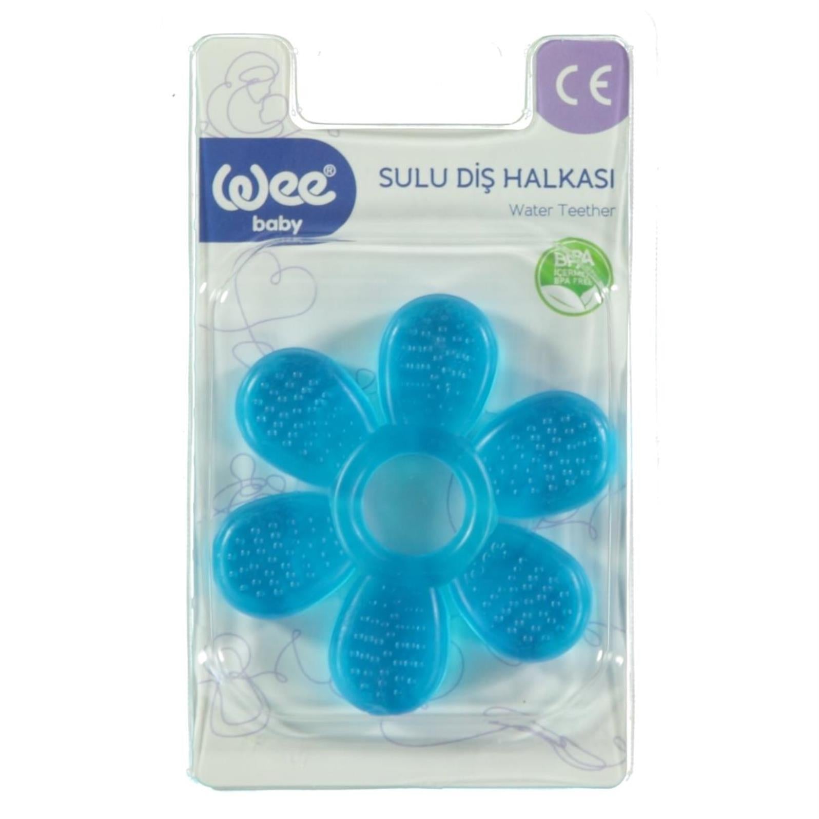 Wee Baby Askılı Sulu Diş Halkası  - Mavi