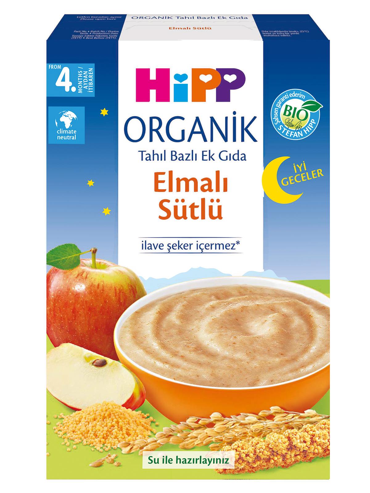 Hipp Mama Organik Yulaflı Elmalı Sütlü Ek Gıda +6Ay 250 gr