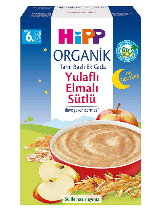 Hipp Mama Organik Yulaflı Elmalı Sütlü Ek Gıda +6Ay 250 gr