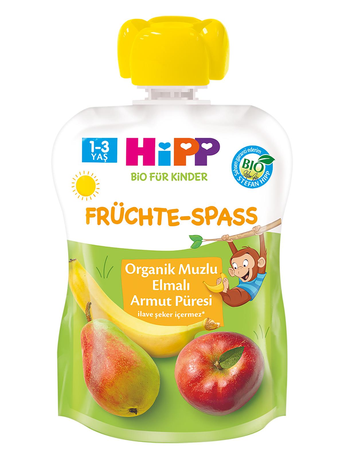 Hipp Mama Organik Muzlu Elmalı Armutlu Meyve Püresi 100 gr