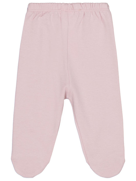 Civil Baby Kız Bebek Beli Lastikli 0-9 Ay Unisex Patikli Tek Alt - Pembe