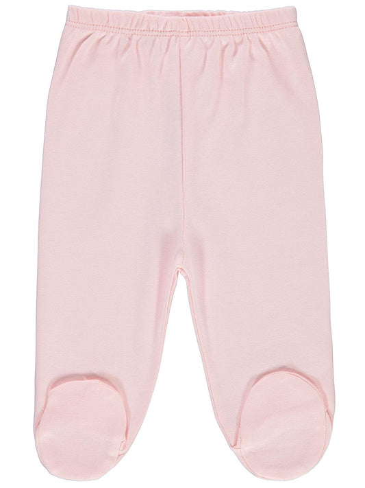 Civil Baby Kız Bebek Beli Lastikli 0-9 Ay Unisex Patikli Tek Alt - Pembe