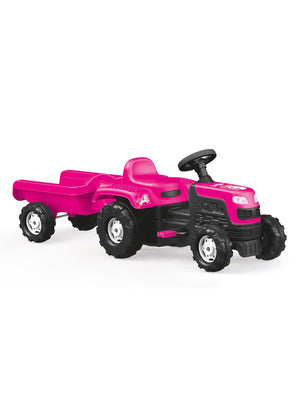 Dolu Oyuncak  Unicorn Romorklu Pedallı Traktor