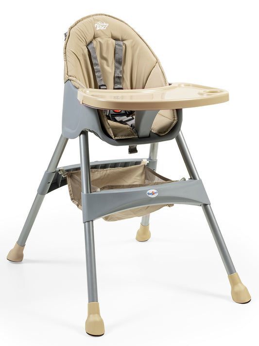 Baby2Go Hamburg Çift Tablalı Mama Sandalyesi - Kahverengi