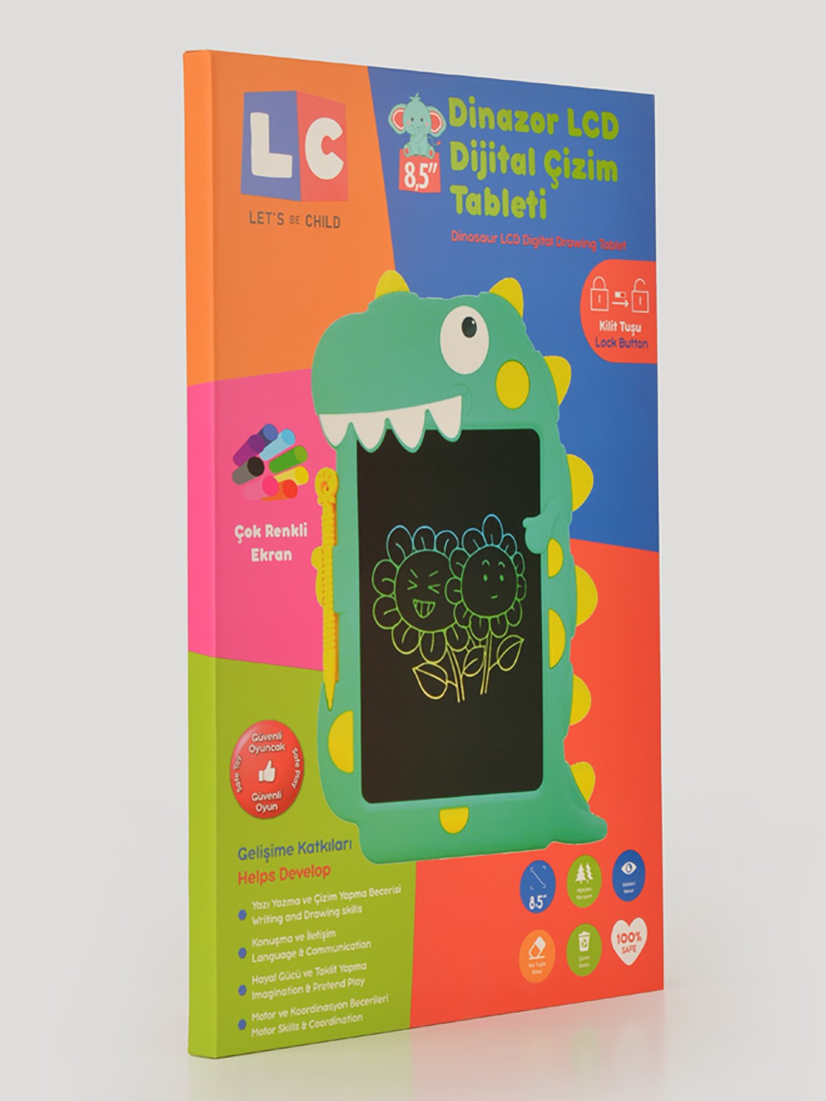 Let's be child Dinazor Çizim Tableti 8,5 İnç
